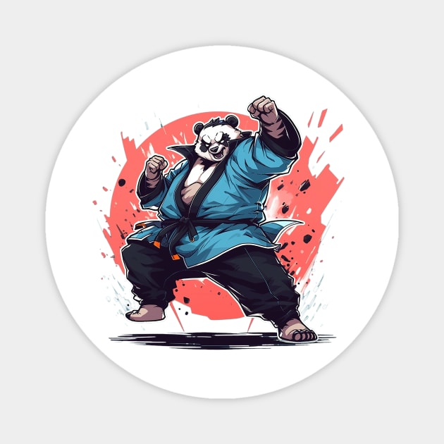 karate panda Magnet by piratesnow